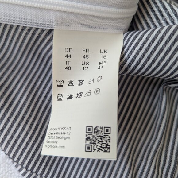 BOSS Bashiva striped sleeveless stretch cotton shirt - Picture 5 of 6